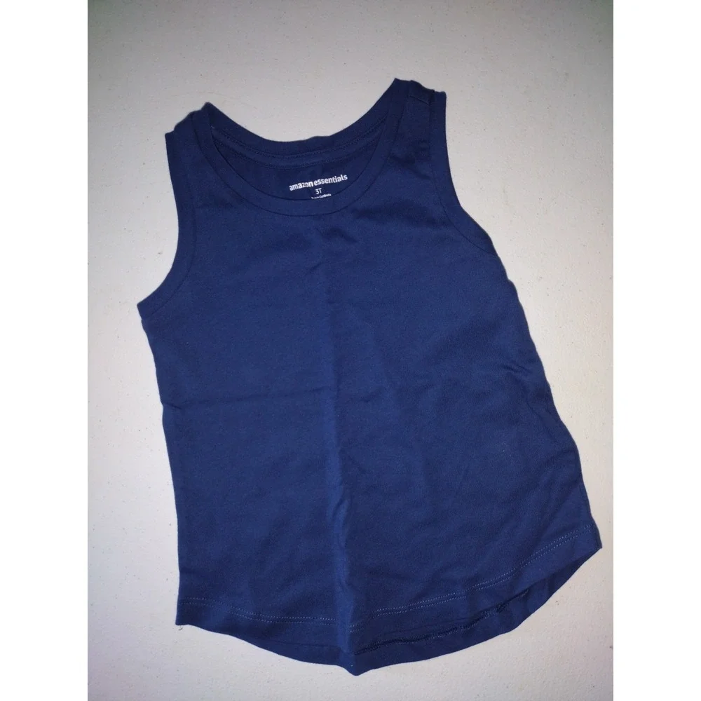 Amazon Essentials Tank & Old Navy Chevron Skort Set Girls 3T Navy Blue Multi
